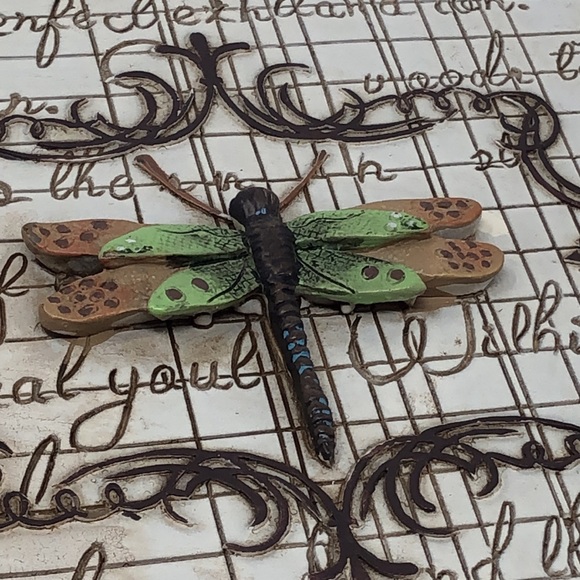 Dragonfly wall hanging wall plaque resin - Picture 9 of 15